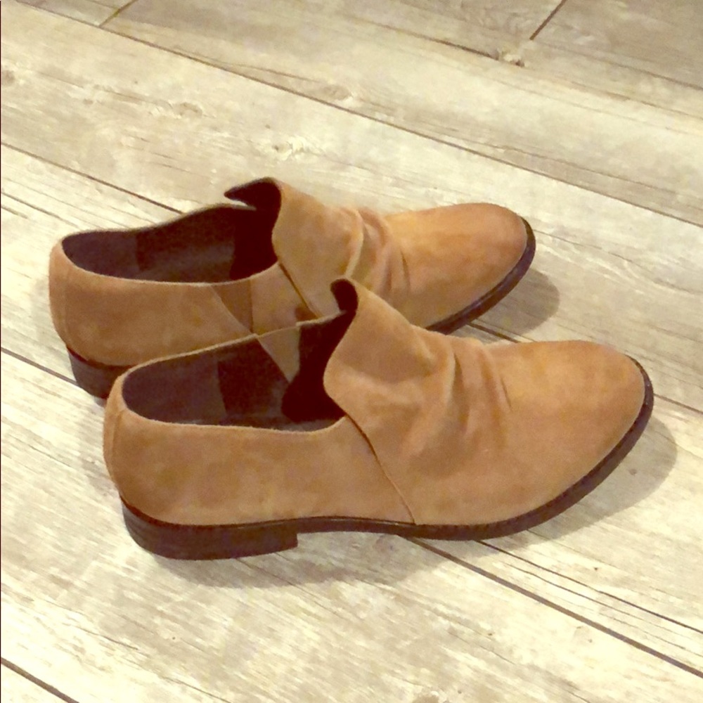 Eileen Fisher Vero Cuoio Suede Shoes Sz 9